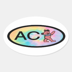 Nantucket ACK Dancing Beer Ovale Sticker