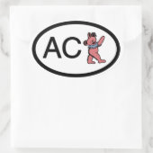 Nantucket ACK Dancing Beer Ovale Sticker (Tas)