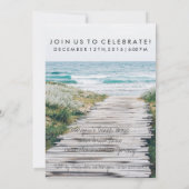 Nantucket Beach Eloped Wedding Announding Kaart (Achterkant)