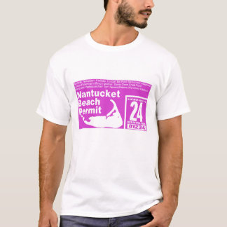 Nantucket Beach Permit 2024 T-shirt