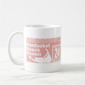 Nantucket Beach Permit 2024 zalm Koffiemok (Links)