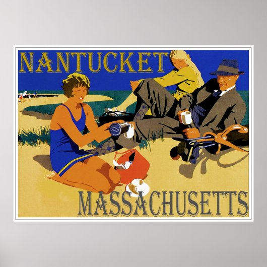  Nantucket Beach Scene Poster (Voorkant)