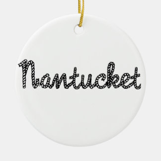 Nantucket Black Keramisch Ornament
