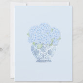 Nantucket Blauwe Hortensia's in Chinees Vaas (Achterkant)