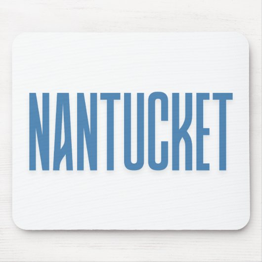 Nantucket | Blauwe Nantucket Massachusetts Muismat (Voorkant)
