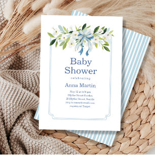 Nantucket Bloemen Baby Shower Kaart
