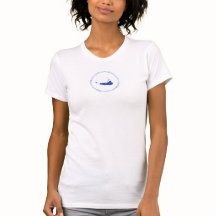 Nantucket Blue and White Women's Tshirt