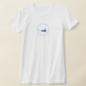 Nantucket Blue and White Women's Tshirt (Laagn)