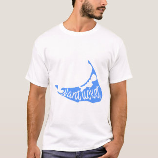 Nantucket Blue Island Sticker T-shirt