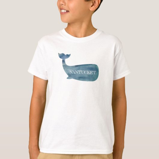 Nantucket Blue Whale Beach T-shirt (Voorkant)