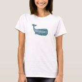 Nantucket Blue Whale Beach T-shirt (Voorkant)