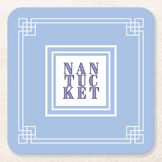 Nantucket Blues Paper Onderzetter (Voorkant)