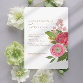 Nantucket boeket bruiloft uitnodiging