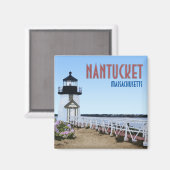 Nantucket Brant Point Lighthouse Massachusetts Magneet (Voorkant / Achterkant)
