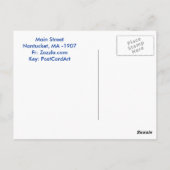 NANTUCKET - BRIEFKAART 1907 (Achterkant)