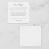 Nantucket bruiloft gunst - twee centen overboord informatiekaartje (Voorkant / Achterkant)