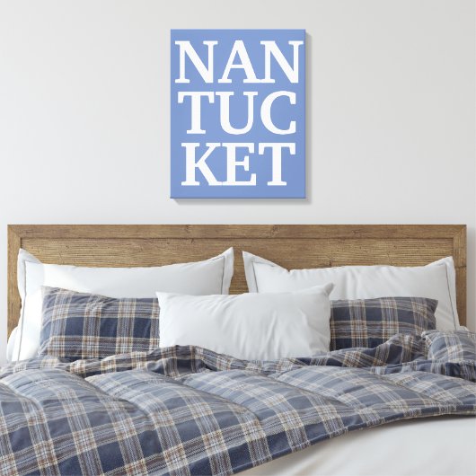 Nantucket canvas print (Insitu (Slaapkamer))