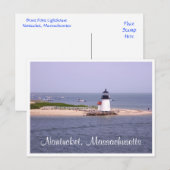 Nantucket - Cape Cod - Massachusetts Post Card Briefkaart (Voorkant / Achterkant)