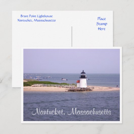 Nantucket - Cape Cod - Massachusetts Post Card Briefkaart (Voorkant / Achterkant)