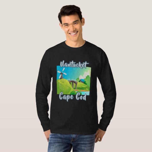 Nantucket Cape Cod Summer Vacation Old T-shirt (Voorkant volledig)