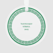 Nantucket Christmas Stroll Ornament w Tree (achterkant)