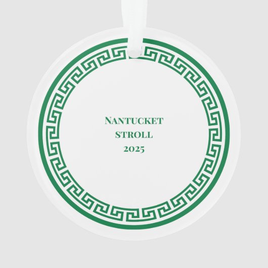 Nantucket Christmas Stroll Ornament w Tree (achterkant)