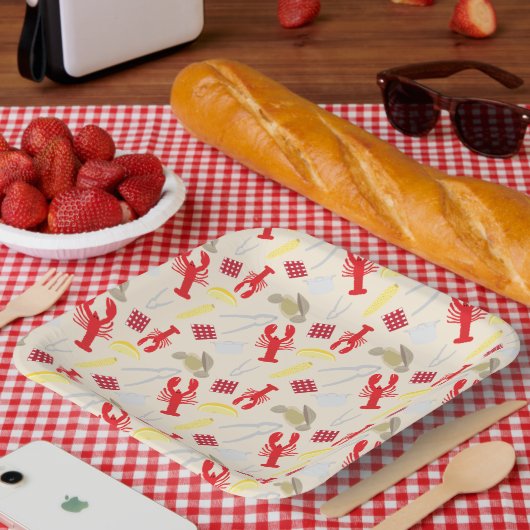 Nantucket Clambake Paper-Borden Papieren Bordje (Picknick)