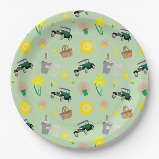 Nantucket Daffodil Weekend Paper Borden Papieren Bordje (Voorkant)