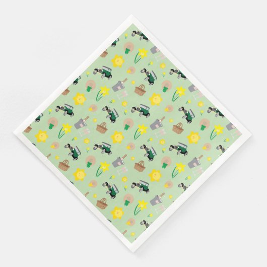 Nantucket Daffodil Weekend Paper Napkins Servet (Hoek)