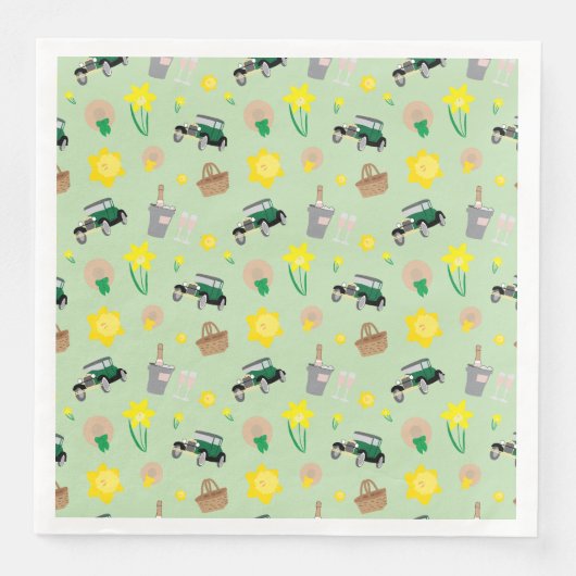 Nantucket Daffodil Weekend Paper Napkins Servet (Voorkant)