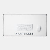Nantucket Desk Pad | Preppy Coastal Desk Mat (Keyboard & Muis)