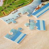 Nantucket Eiland 8x10 Legpuzzelkaart Legpuzzel (Zijkant)