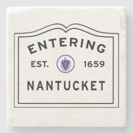 Nantucket-eiland Massachusetts Stenen Onderzetter