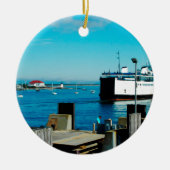 Nantucket Ferry Keramisch Ornament (Voorkant)