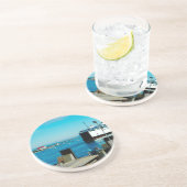 Nantucket Ferry Zandsteen Onderzetter (Zijkant)