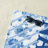 Nantucket Floral Beach Towel Strandlaken (In situ)
