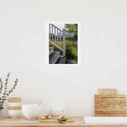 Nantucket Flowers #4 Poster (Keuken)