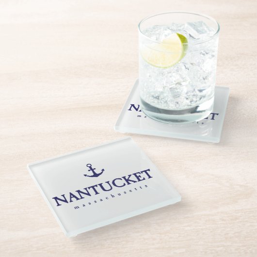 Nantucket Glazen Onderzetter (Schuin)