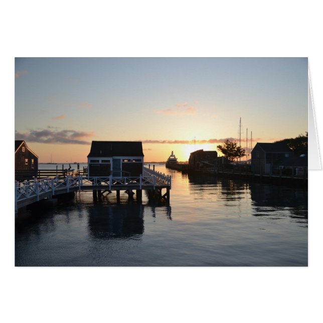 Nantucket Harbour-kaart (Voorkant Horizontaal)