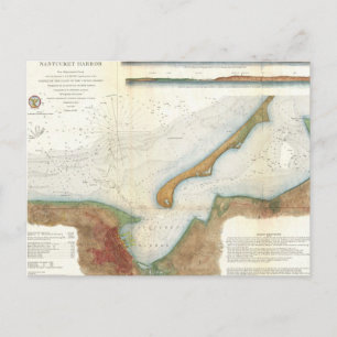  Nantucket Harbour-kaart Briefkaart