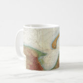  Nantucket Harbour-kaart Koffiemok (Voorkant links)