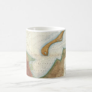  Nantucket Harbour-kaart Koffiemok