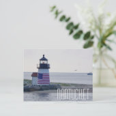 Nantucket Harbour Lighthouse Briefkaart (Staand voorkant)