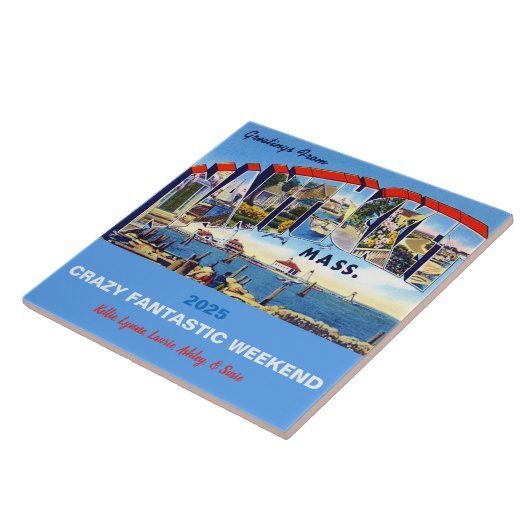 Nantucket-herinneringstegel Tegeltje (Zijkant)