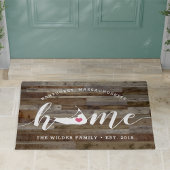 Nantucket Home Town Personalized Wood look Deurmat