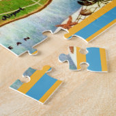  Nantucket Island 11x14 Kaart  Legpuzzel (Zijkant)