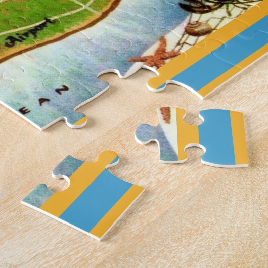  Nantucket Island 11x14 Map  Legpuzzel (Zijkant)