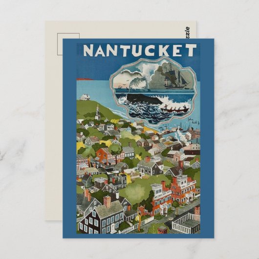 Nantucket Island Landschap Ansichtkaart Briefkaart (Voorkant / Achterkant)