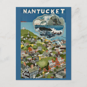 Nantucket Island Landschapsansicht op briefkaart