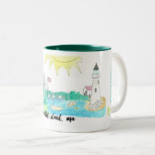 Nantucket Island, MA Coffee Mok (Voorkant rechts)